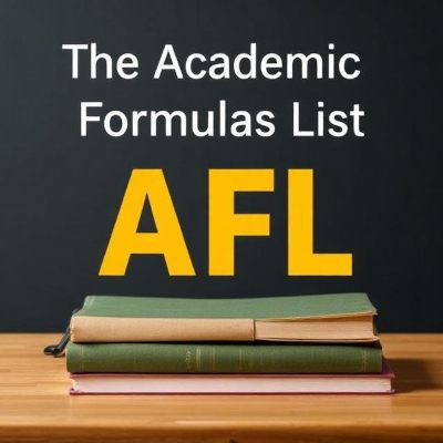 Academic Formulas List (AFL)