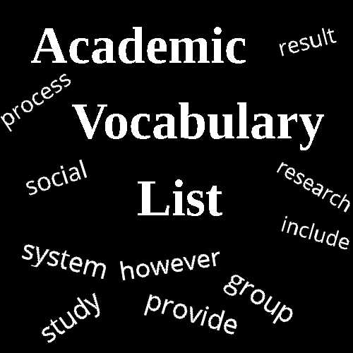 Academic Vocabulary List (AVL)