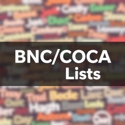 BNC/COCA Lists