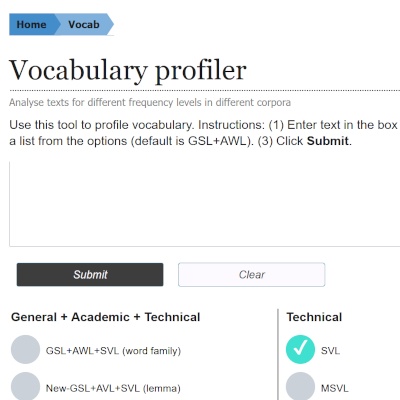 <small>SVL/MSVL profiler</small>